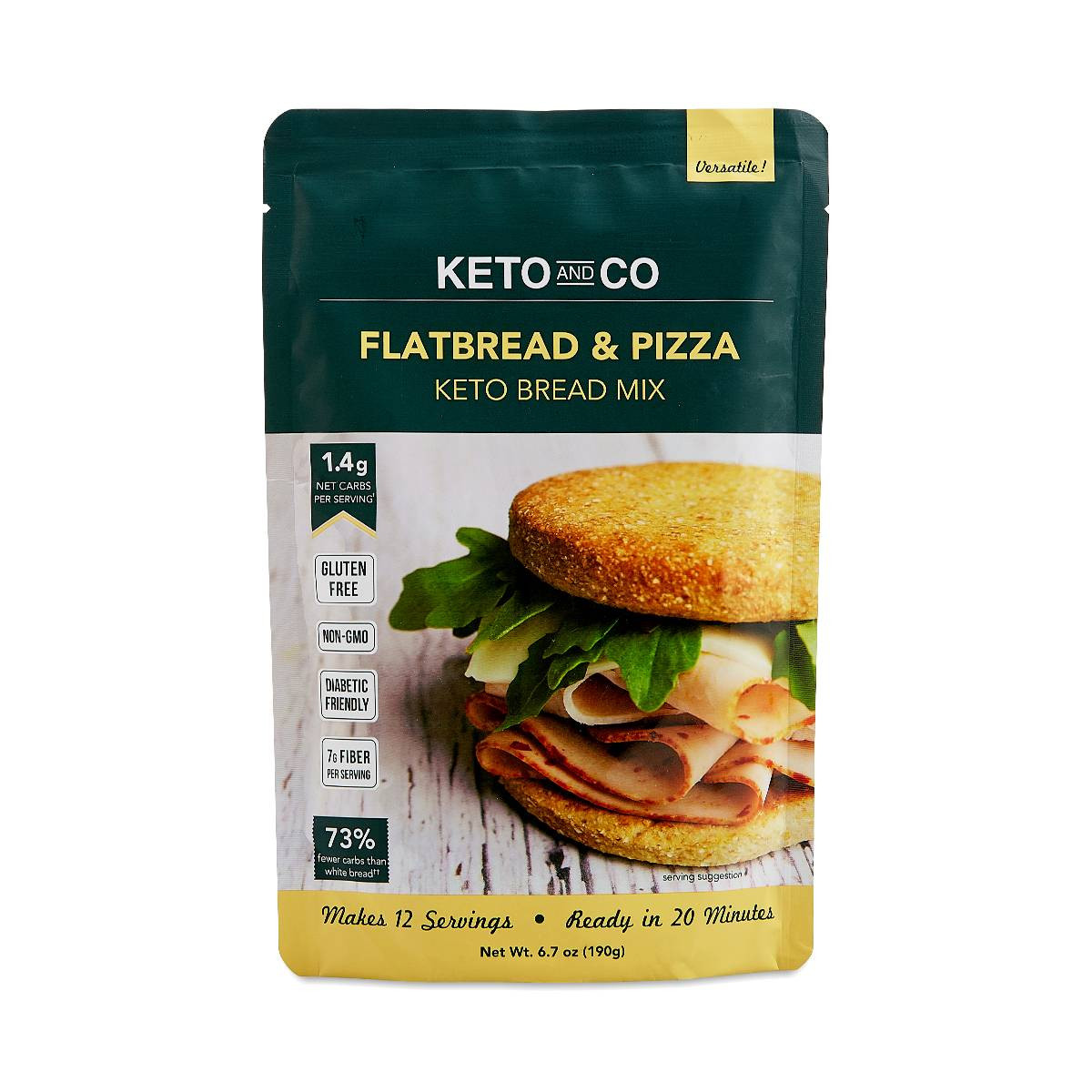 Ketogenic Bread Mix
 Keto and Co Keto Bread Mix Flatbread & Pizza Thrive Market