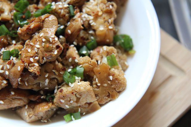 Kung Pao Cauliflower Keto
 Kung Pao Cauliflower Chicken Low Carb Keto Paleo and