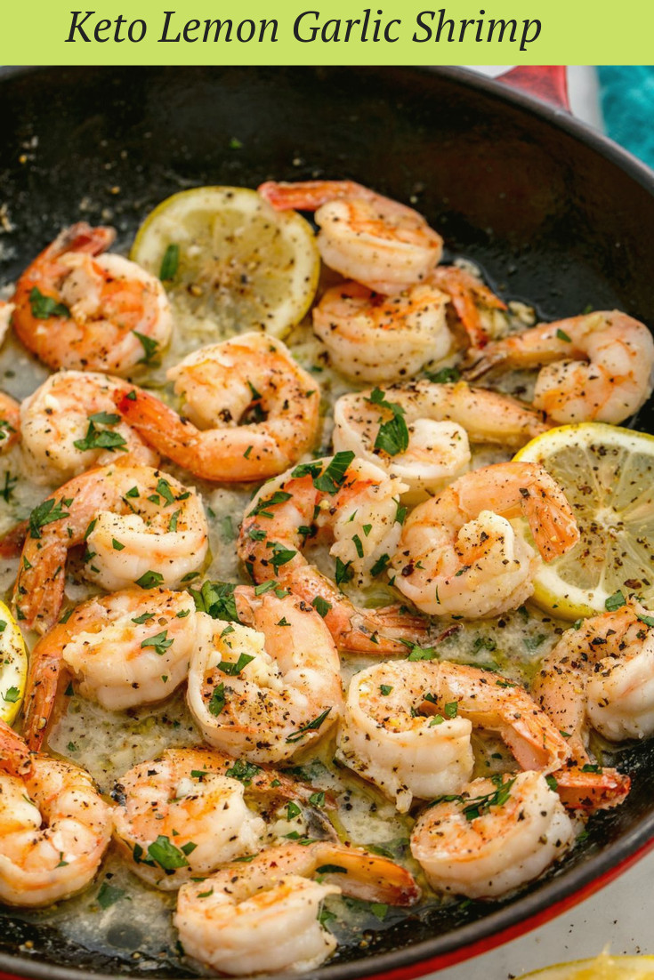 Lemon Garlic Shrimp Keto
 Keto Lemon Garlic Shrimp