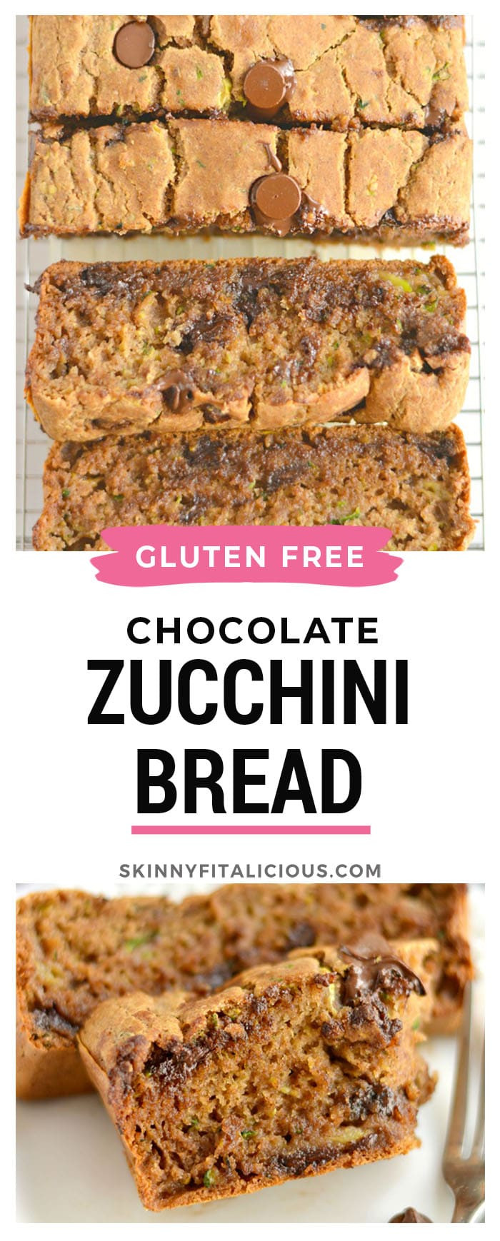 Low Calorie Gluten Free Bread
 Chocolate Zucchini Bread GF Low Cal Skinny Fitalicious
