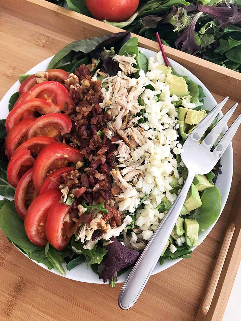 Low Calorie Keto Recipes
 Keto Salad High Fat Low Carb Cobb Salad