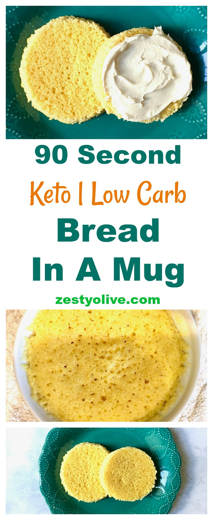 Low Carb 90 Second Bread
 How To Make 90 Second Keto Low Carb Bread In A Mug Zesty