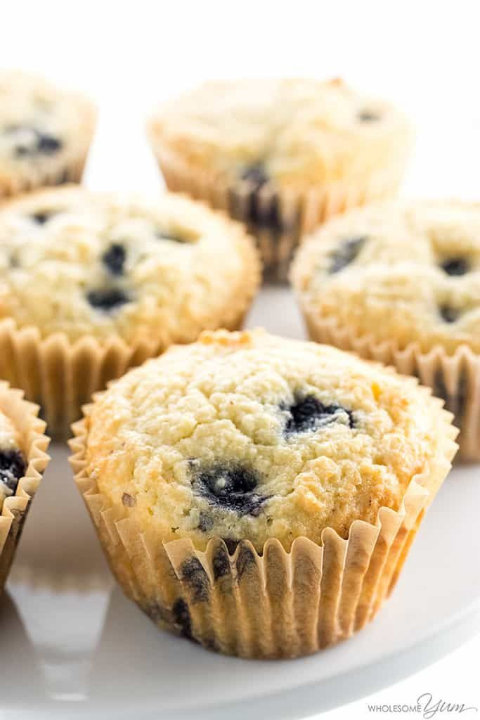 Low Carb Bread Almond Flour Muffin Recipes
 Keto Low Carb Paleo Blueberry Muffins Recipe with Almond