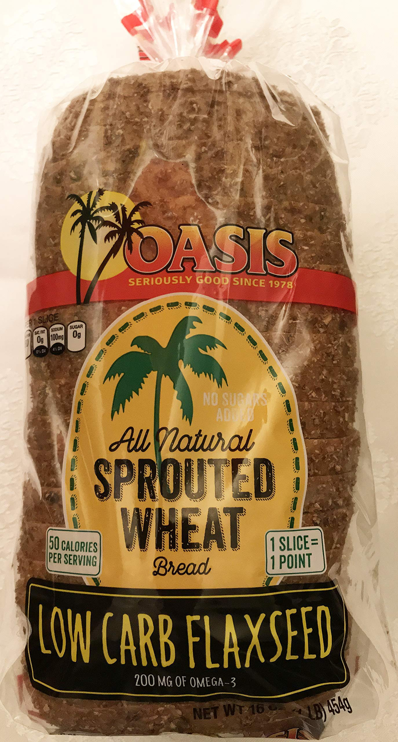 Low Carb Bread Amazon
 Oasis Veggie Bread Low Carb All Natural Sprouted