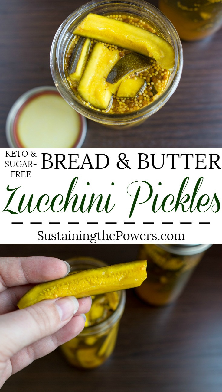 Low Carb Bread And Butter Pickles
 Low Carb Bread and Butter Zucchini Fridge Pickles