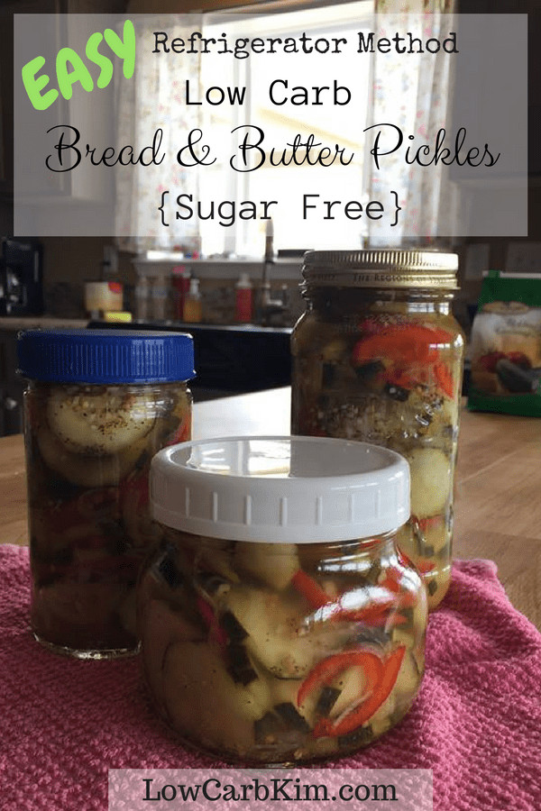 Low Carb Bread And Butter Pickles
 Low Carb Bread and Butter Pickles Sugar Free Easy