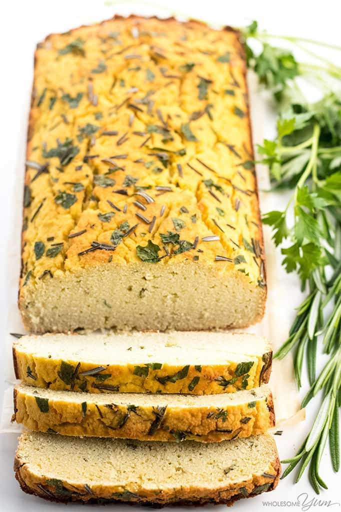 Low Carb Bread Loaf
 Cauliflower Bread Recipe with Garlic & Herbs Low Carb
