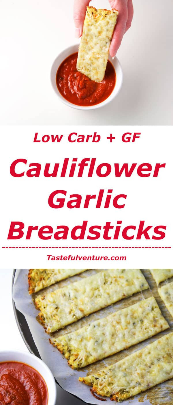 Low Carb Bread Sticks Garlic Breadsticks
 Low Carb Cauliflower Garlic Breadsticks Tastefulventure