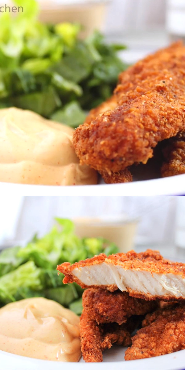 Low Carb Breaded Chicken Tenders
 Delicious restaurant style breaded chicken tenders