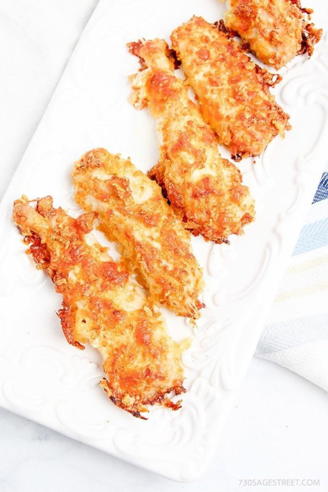 Low Carb Breaded Chicken Tenders
 Low Carb Breaded Chicken Strips