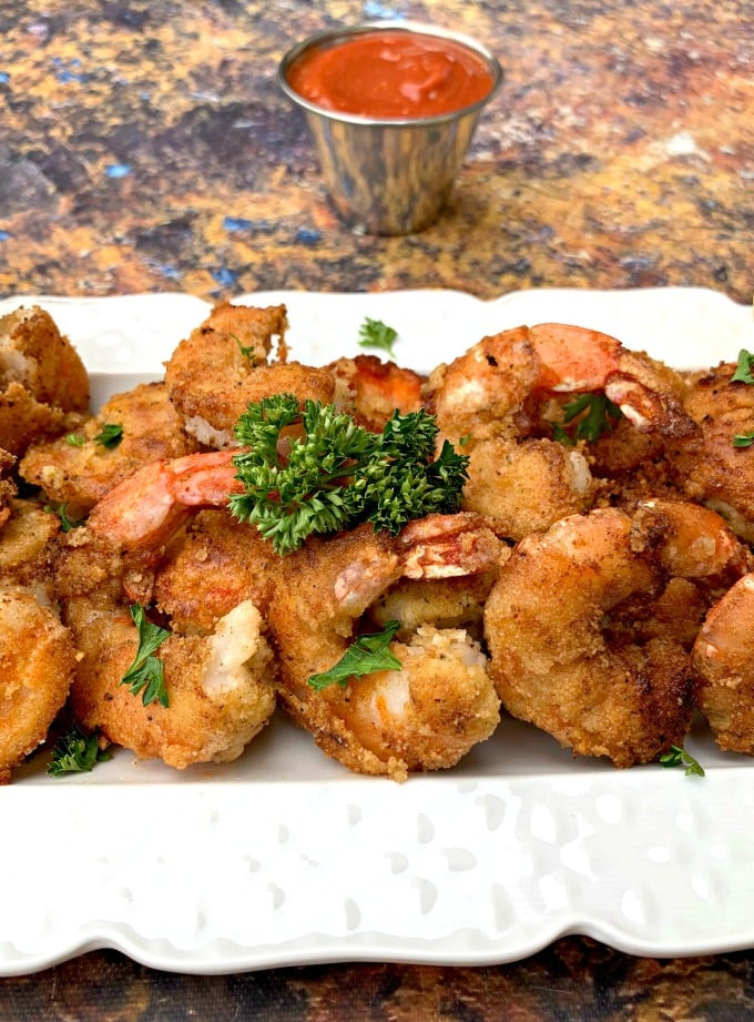 Low Carb Breaded Shrimp
 Easy Keto Low Carb Parmesan Breaded Pan Fried Shrimp VIDEO