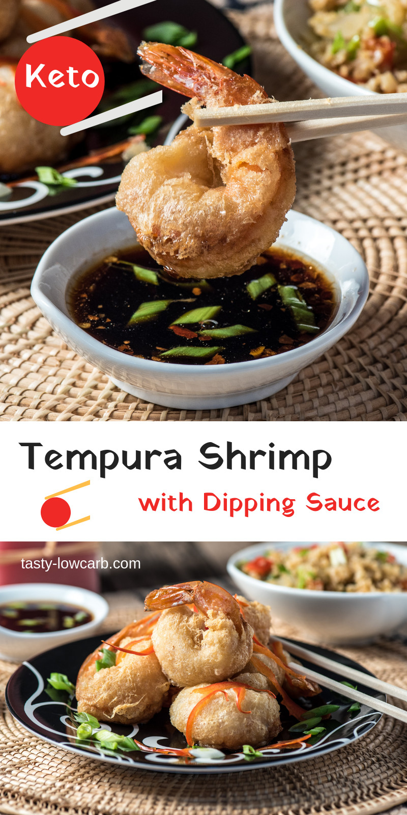 Low Carb Breaded Shrimp
 Low Carb Tempura Shrimp with Dipping Sauce
