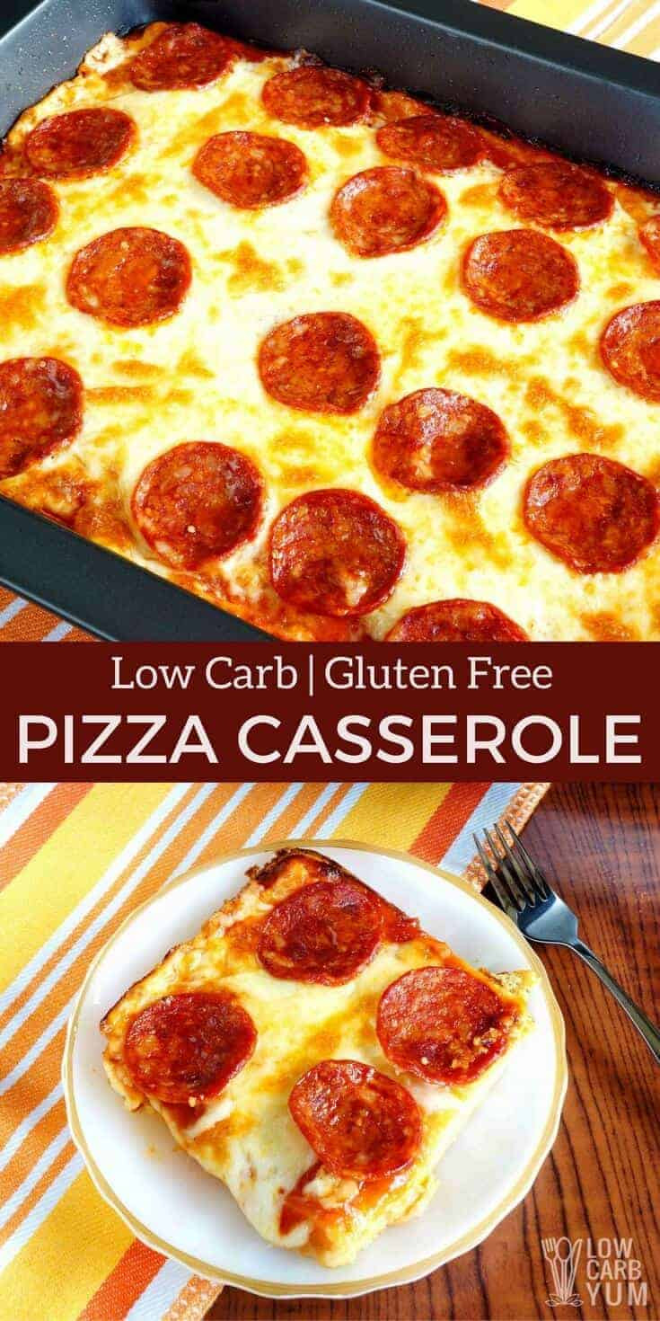 Low Carb Keto Casseroles
 Low Carb Pizza Casserole Gluten Free & Keto