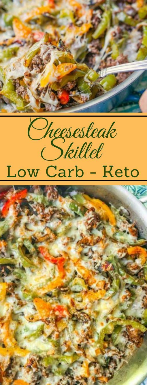 Low Carb Keto Cheesesteak Skillet
 Low Carb Cheesesteak Skillet using Ground Beef lowcarb