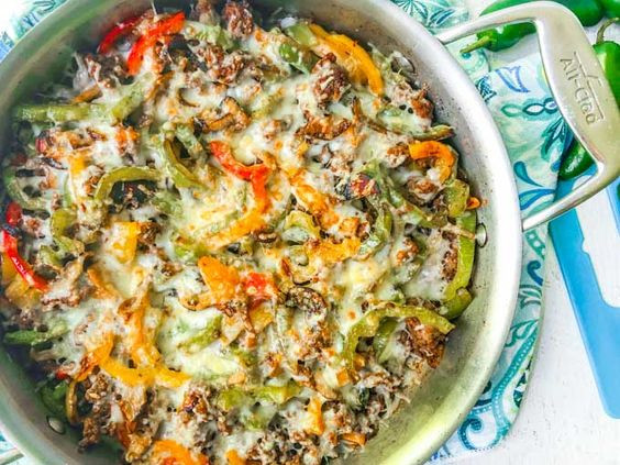Low Carb Keto Cheesesteak Skillet
 Low Carb Cheesesteak Skillet Keto Recipes