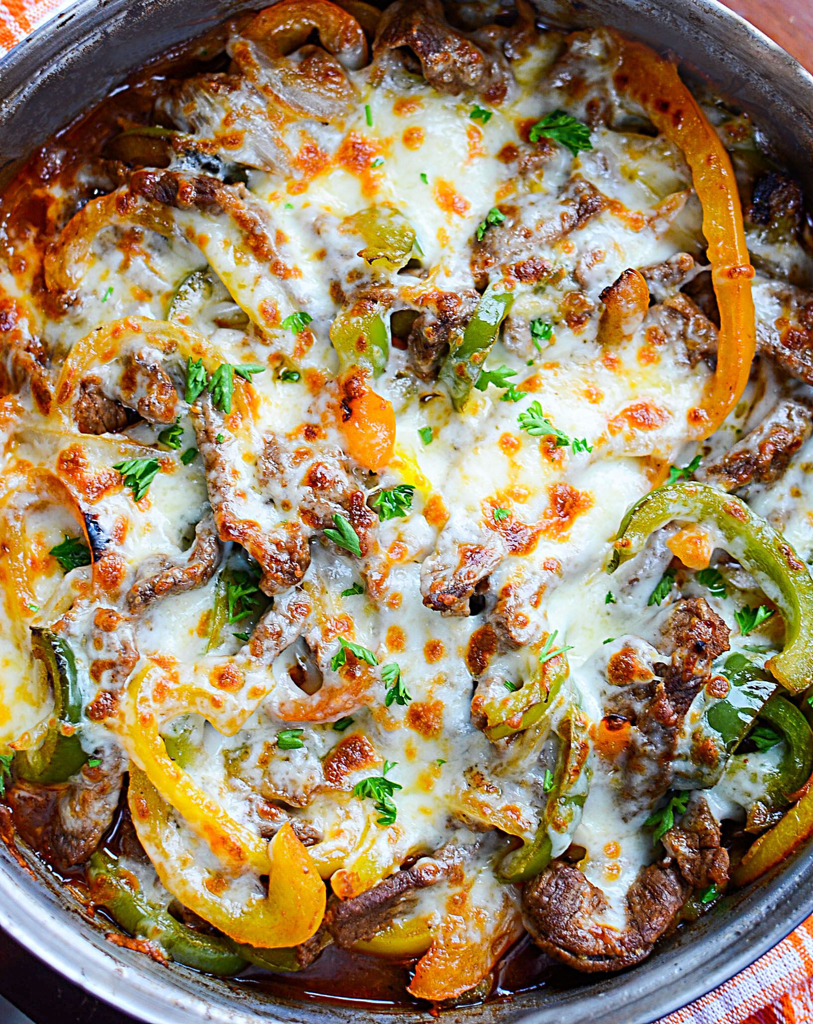 Low Carb Keto Cheesesteak Skillet
 Low Carb Philly Cheesesteak Skillet Recipe