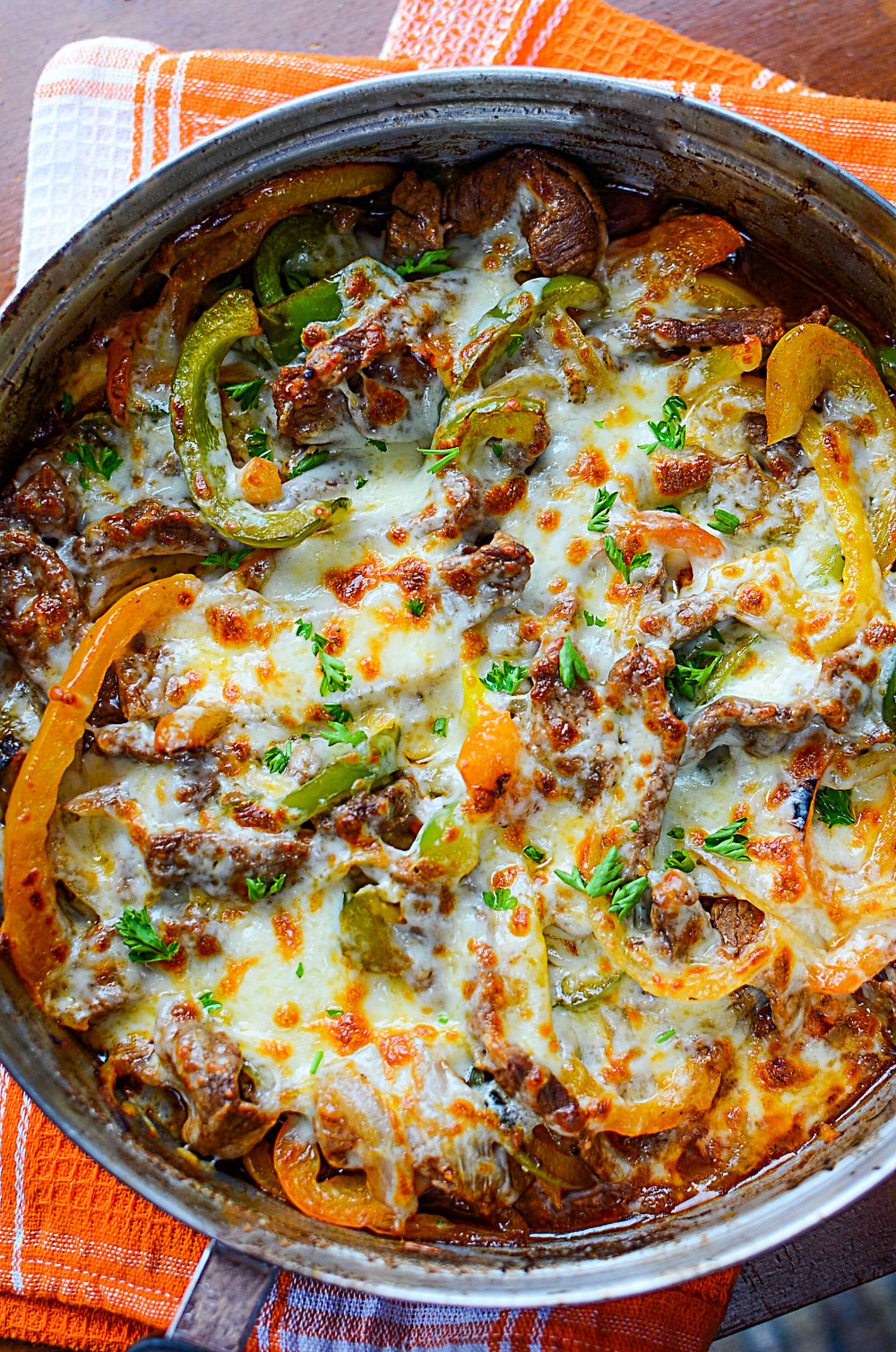 Low Carb Keto Cheesesteak Skillet
 Low Carb Philly Cheesesteak Skillet Recipe