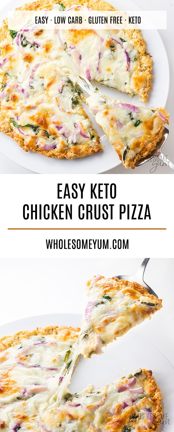 Low Carb Keto Chicken Crust Pizza Recipe Low Carb Keto Chicken Crust Pizza Recipe