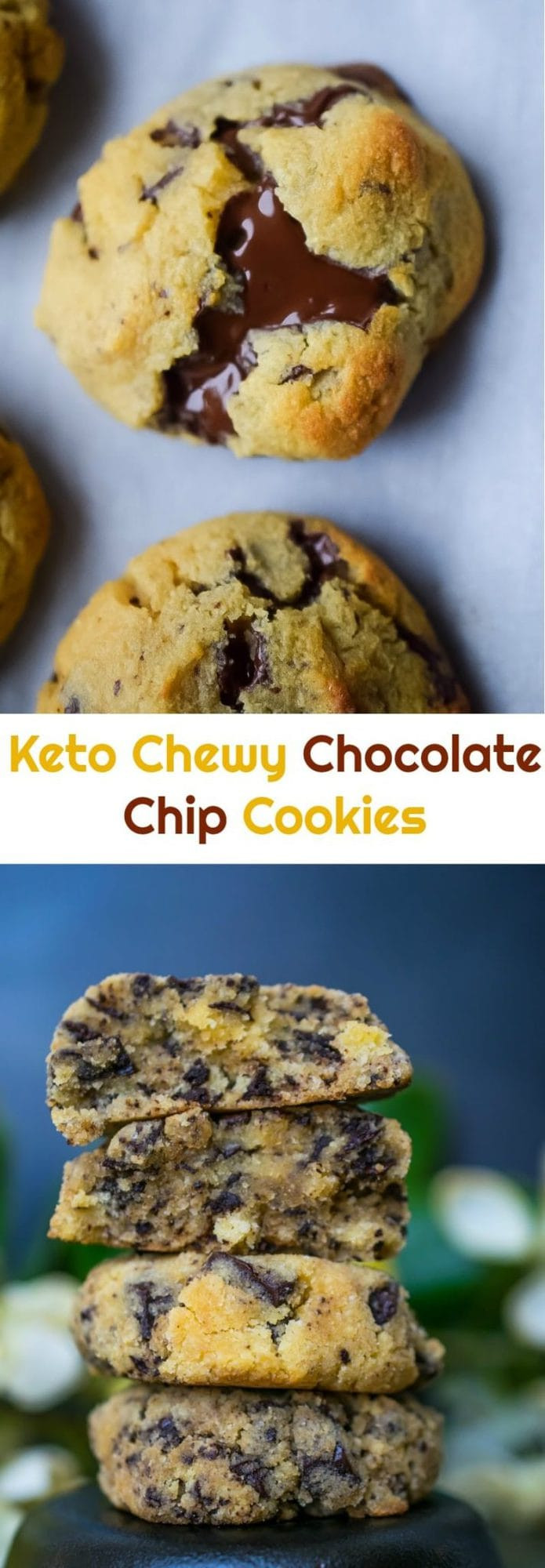 Low Carb Keto Chocolate Chip Cookies
 Keto Chewy Chocolate Chip Cookies