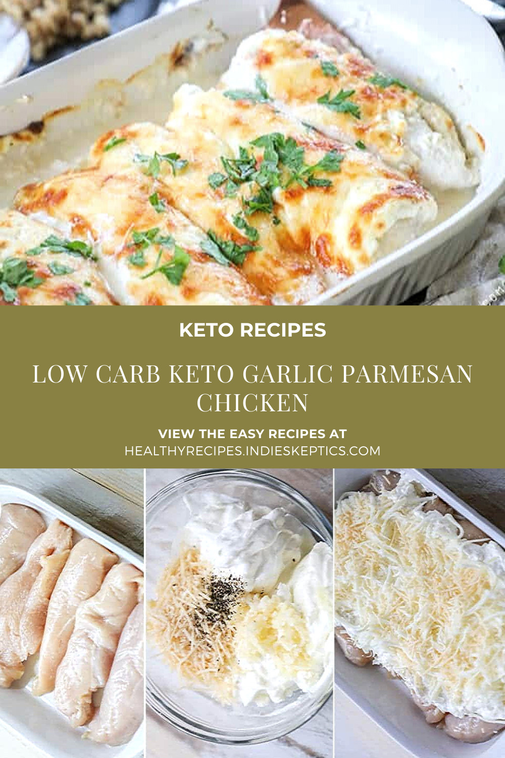 Low Carb Keto Garlic Parmesan Chicken
 Low Carb Keto Garlic Parmesan Chicken · Easy Family