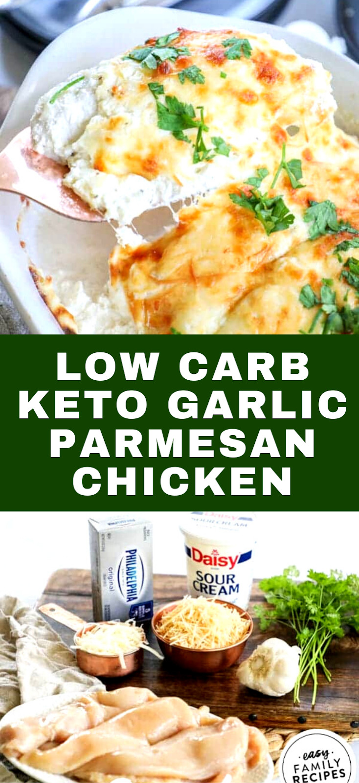 Low Carb Keto Garlic Parmesan Chicken
 Low Carb Keto Garlic Parmesan Chicken