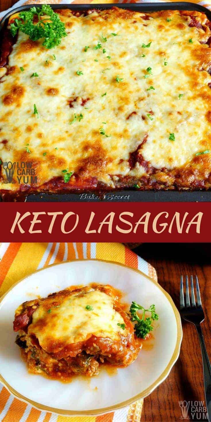 Low Carb Keto Lasagna
 Keto Lasagna with Meatza Layers