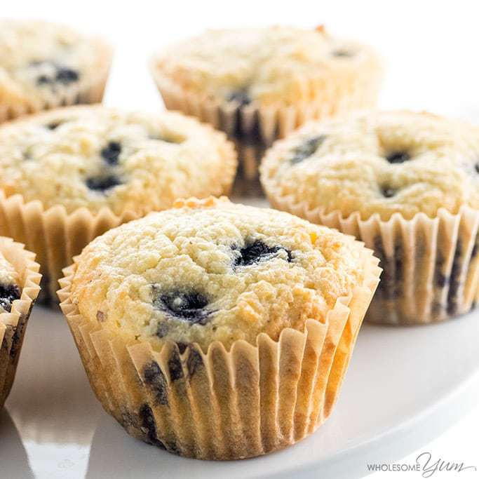 Low Carb Keto Muffins
 Keto Low Carb Paleo Blueberry Muffins Recipe with Almond Flour