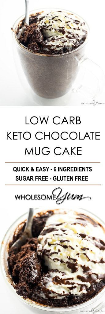 Low Carb Keto Mug Cake
 Low Carb Paleo Keto Chocolate Mug Cake Recipe 6 Ingre nts