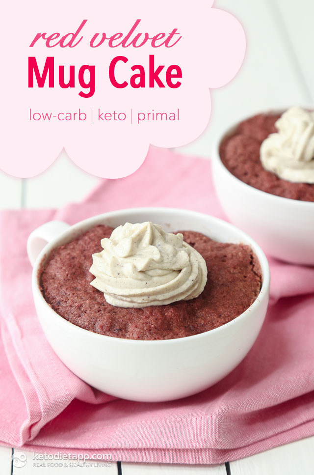 Low Carb Keto Mug Cake
 Low Carb Red Velvet Mug Cake