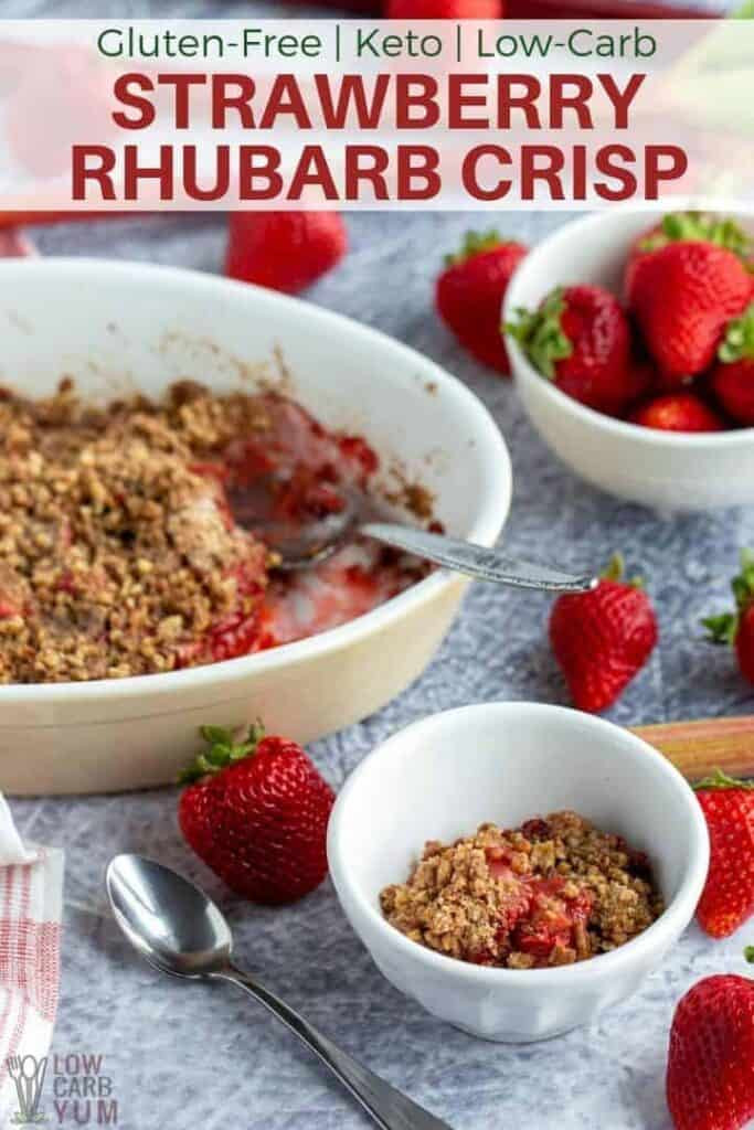 Low Carb Keto Rhubarb Recipes
 Gluten Free Strawberry Rhubarb Crisp Keto Paleo