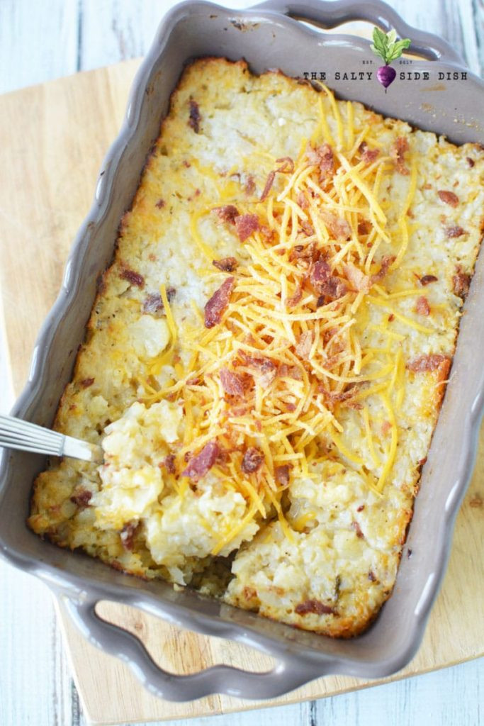 Low Carb Keto Side Dishes
 Loaded Cauliflower Casserole KETO Side Dish Low Carb