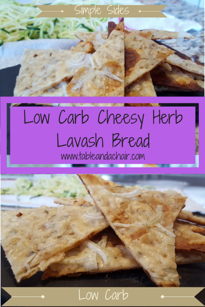 Low Carb Lavash Bread
 Low Carb Cheesy Herb and ion Lavash Bread