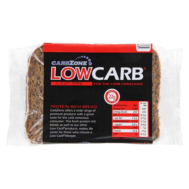 Low Carb Protein Bread
 Carbzone Low Carb Protein Bread 250g from Ocado