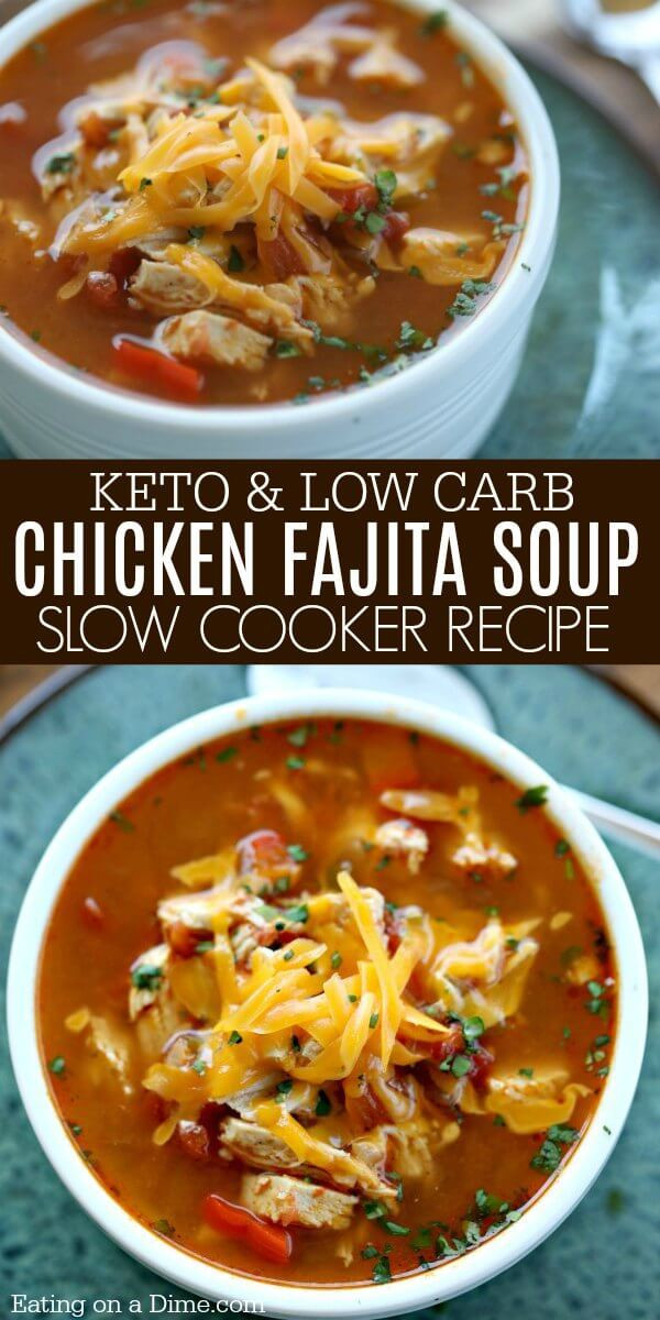 Low Carb Soup In A Crock Pot Keto
 Crock Pot Chicken Fajita Soup Low Carb Crock Pot Chicken