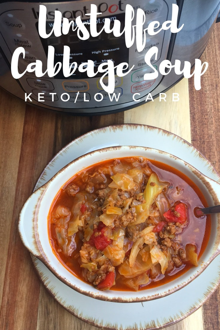 Low Carb Soup In A Crock Pot Keto
 Keto Low Carb Unstuffed Cabbage Roll Soup Instant Pot or