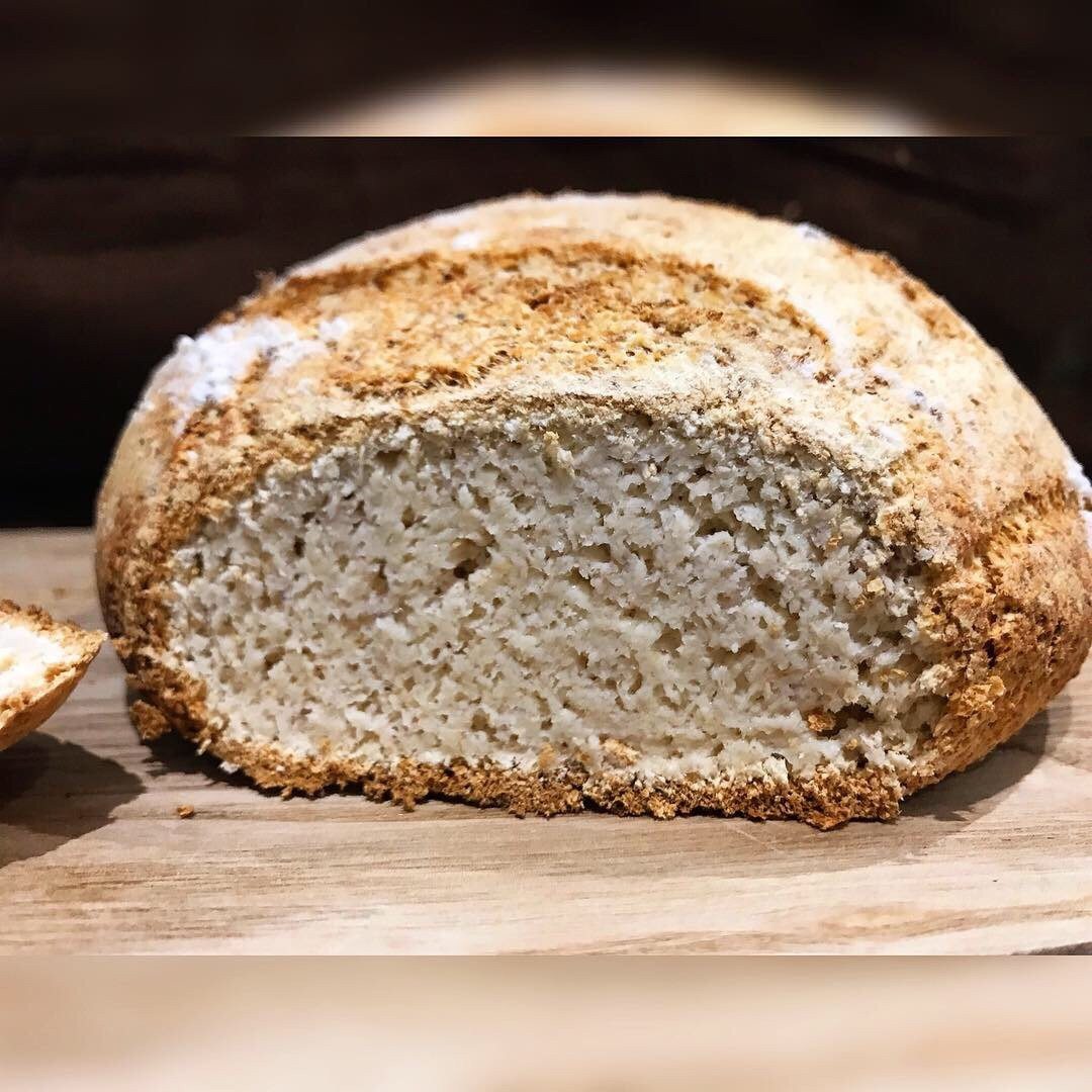 Low Carb Sourdough Bread
 Whole loaf of Low Carb Keto Sourdough bread loaf nut