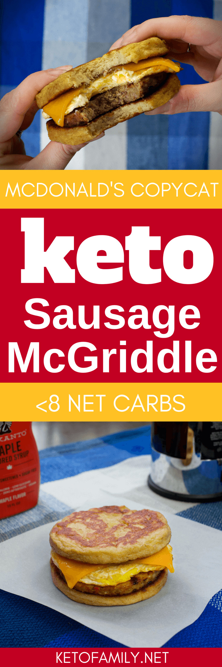 Mcdonalds Keto Breakfast
 Keto Sausage McGriddles Low carb McDonald’s breakfast