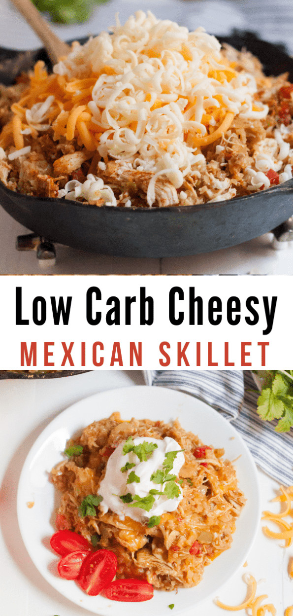 Mexican Keto Dessert Recipes
 Cheesy Mexican Chicken Skillet low carb keto