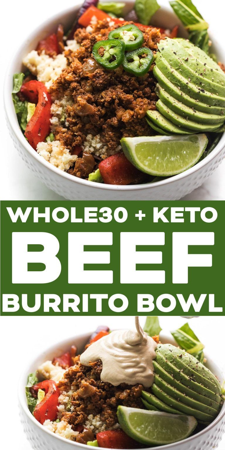 Mexican Keto Recipes Ground Beef
 Whole30 Ground Beef Burrito Bowl Recipe Keto Paleo