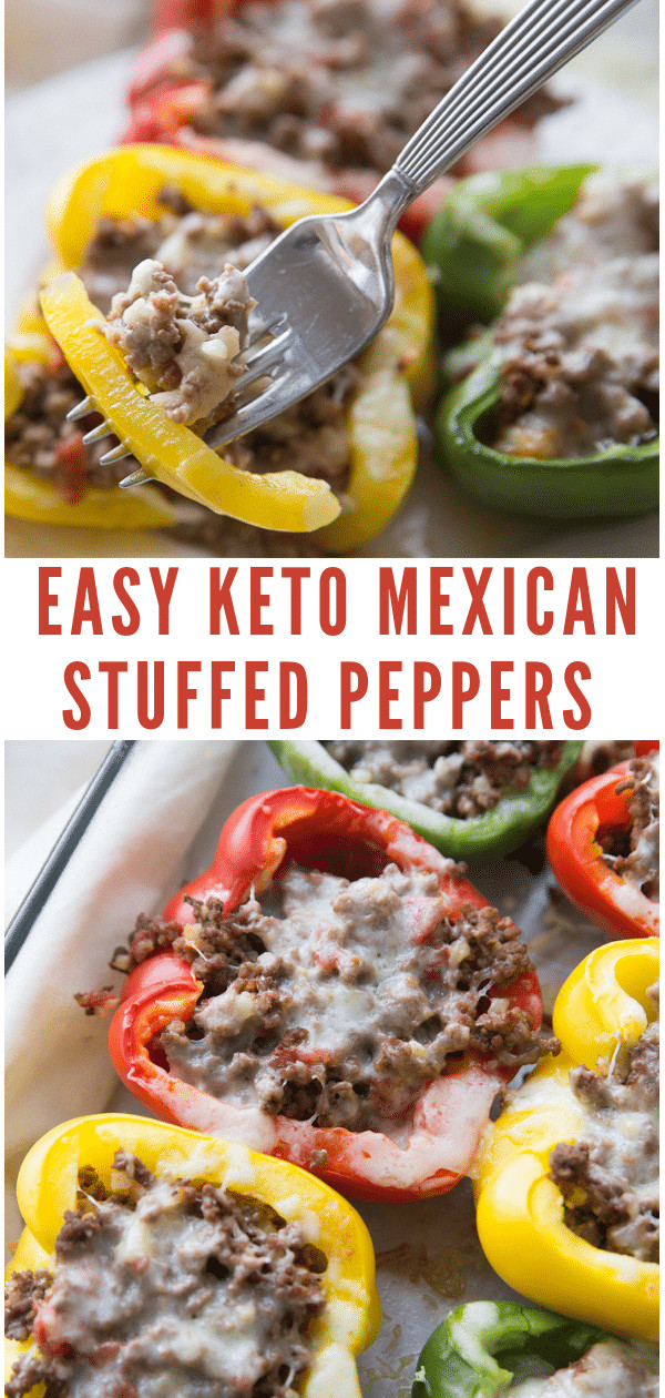 Mexican Keto Stuffed Peppers
 Keto Mexican Stuffed Peppers Easy Hearty & Flavorful