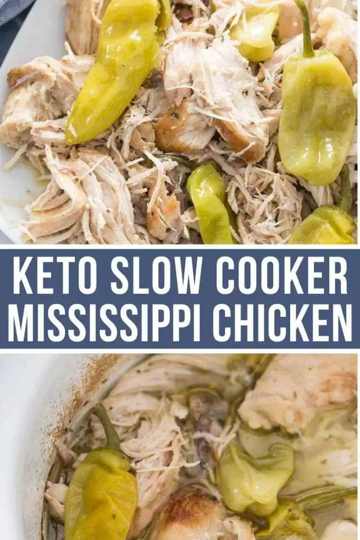 Mississippi Chicken Keto
 Tender Slow Cooker Mississippi Chicken Keto & Low Carb