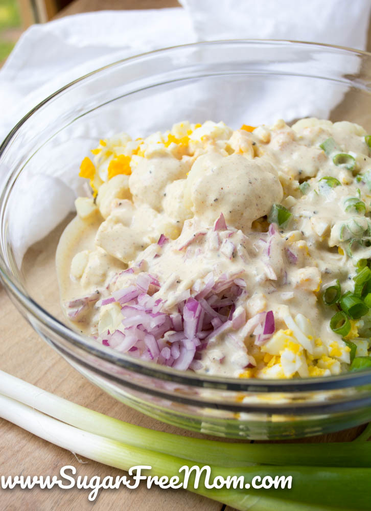 Mock Potato Salad With Cauliflower Keto
 Low Carb Cauliflower Mock Potato Salad Recipe