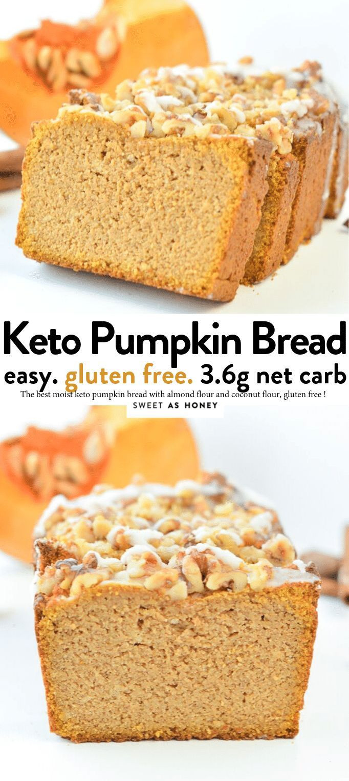 Moist Keto Pumpkin Bread
 KETO PUMPKIN BREAD with almond flour easy moist gluten