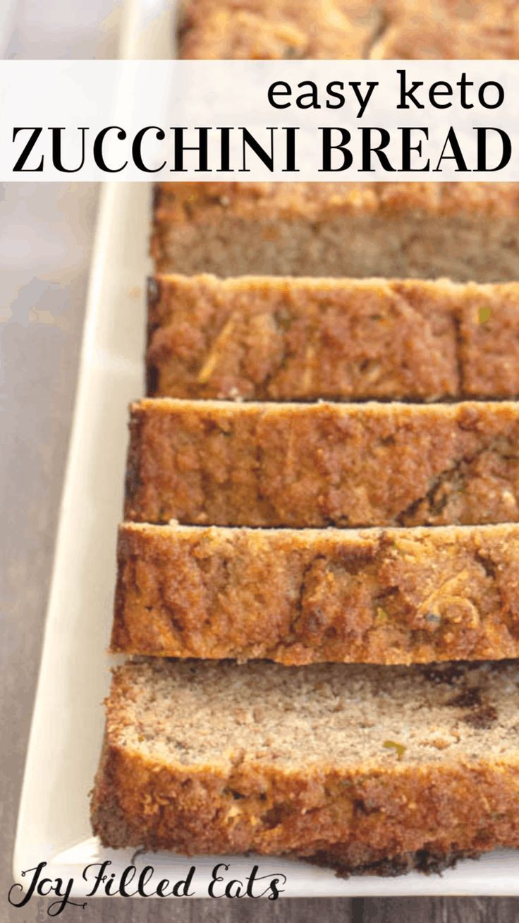 Moist Keto Zucchini Bread
 This keto zucchini bread is fluffy moist and positively