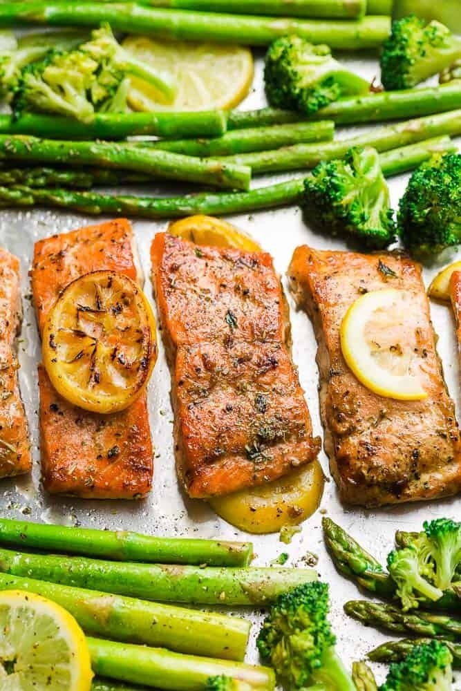 Oven Baked Salmon Keto
 Oven Baked Salmon with lemon & herbs is deliciously tender