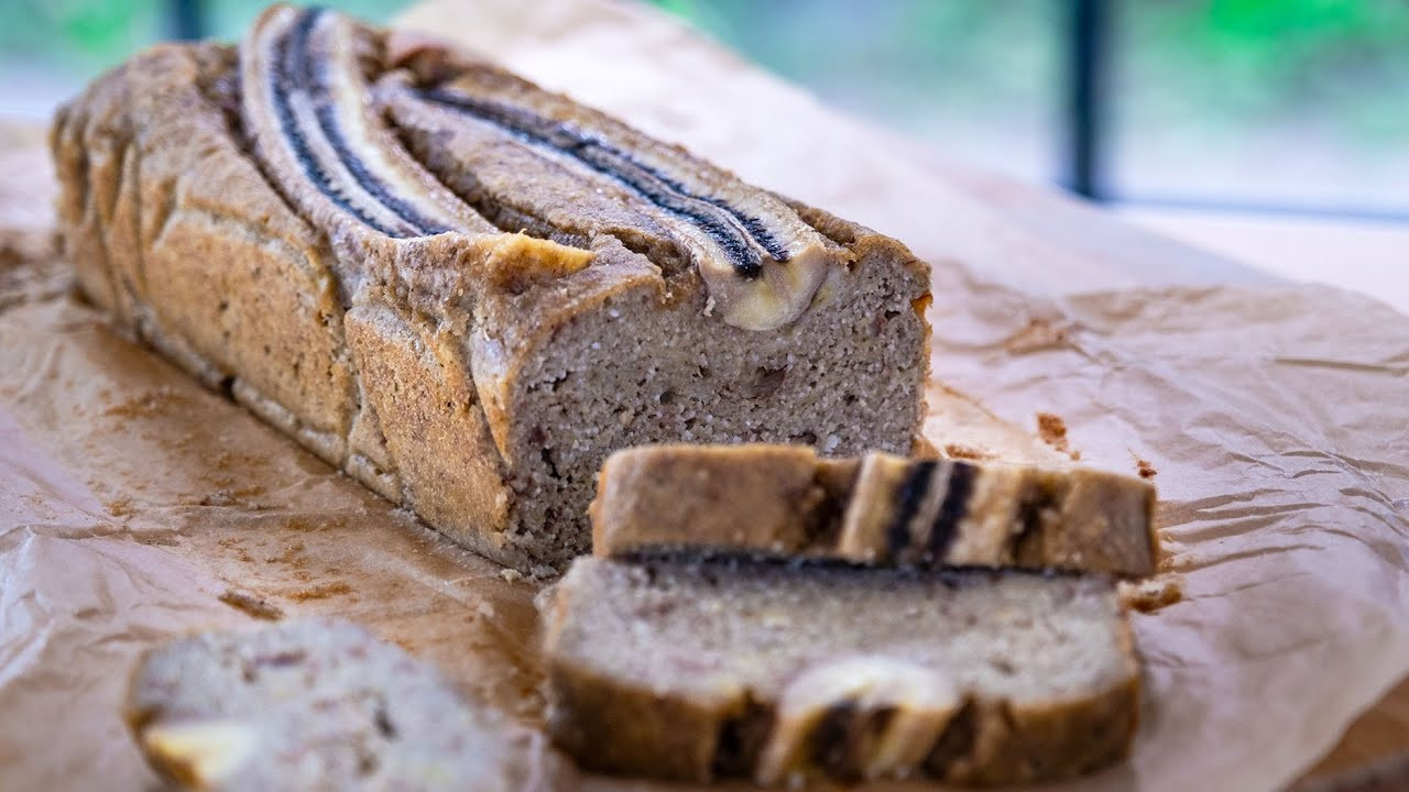 Paleo Keto Banana Bread
 Gluten free healthy banana bread