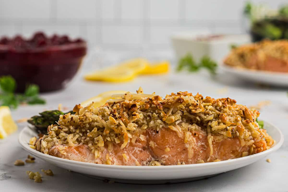 Parmesan Crusted Salmon Keto
 Parmesan and Almond Crusted Salmon Rachel Cooks