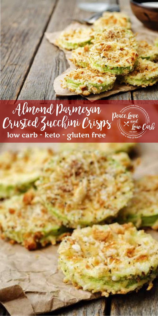 Parmesan Crusted Zucchini Keto
 Almond Parmesan Crusted Zucchini Crisps