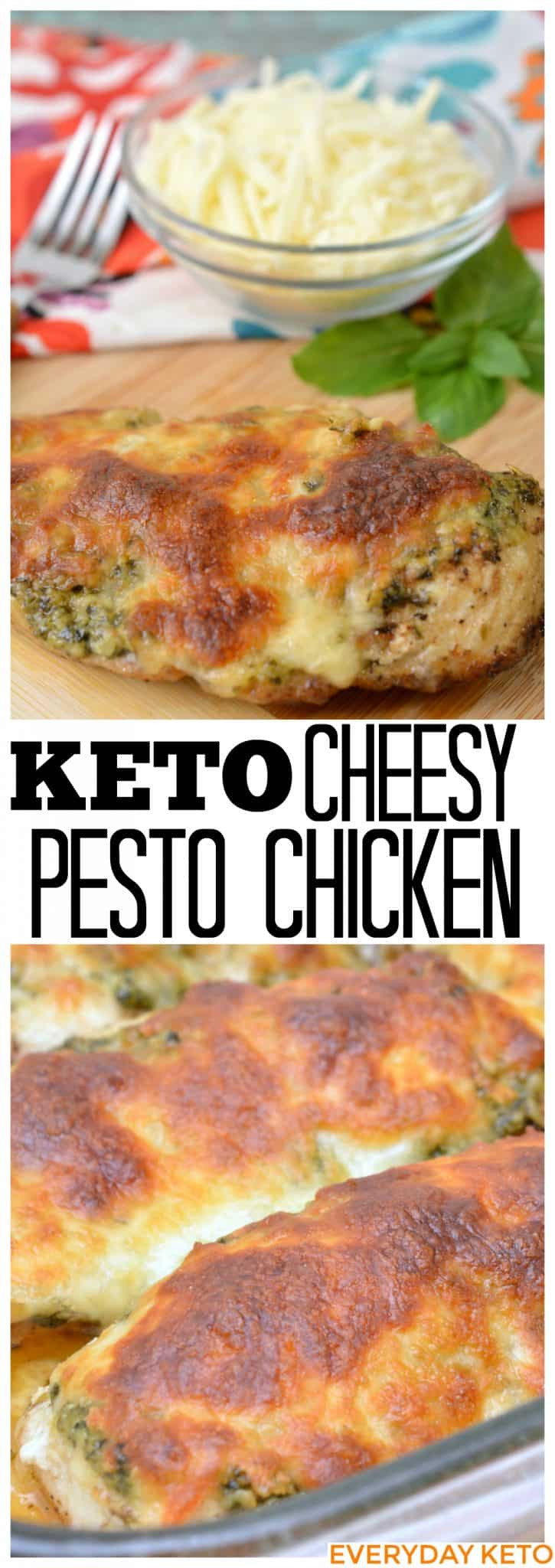 Pesto Chicken Keto
 Keto Friendly Cheesy Pesto Chicken