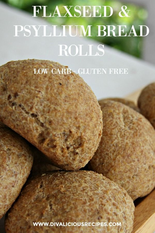 Physillium Husk Recipes Low Carb Bread
 Low Carb Flaxseed & Psyllium Bread Rolls